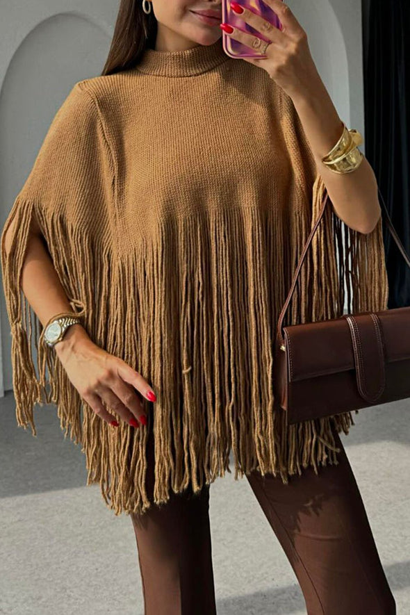 Women's Fringed Sweater Top