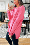 Women's Casual Round Neck Solid Color Long Sleeve T-shirt