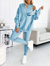 (S-5XL) Plus Size Casual and Comfortable Hooded Sweatshirt Three-piece Suit