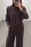 Women's Casual Corduroy Jumpsuit