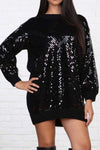 Women's Casual Sequined Knit Dress