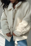 Women's casual sherpa jacket