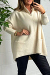 Women's High Collar Long Sleeve Knitted Coat Fashion Trends