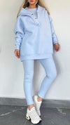 Women's Hooded Long-sleeved Casual Sweatshirt Suit