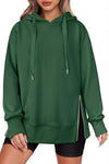 Women's Casual Solid Color Hoodie Top