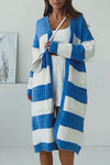 Women's Contrast Color Loose Sweater Cardigan