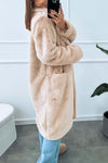 Women's casual loose plush coat