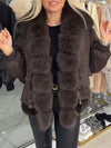 Women's Fur Lapel Detachable Two-piece Casual Coat