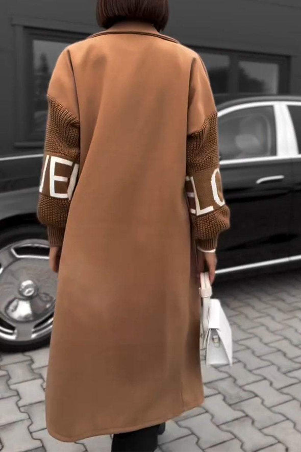 Women's Casual Lapel Long Trench Coat