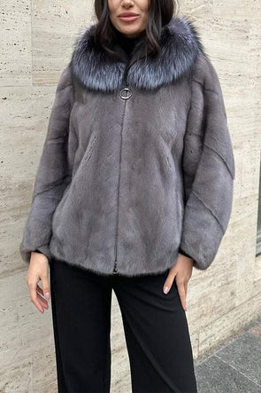 Women's Casual Hooded Zipper Fur Coat