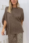 Women's Casual Round Neck Sequined Sweater