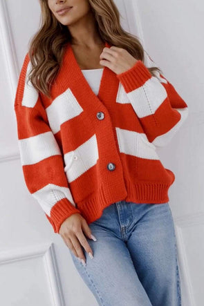 Women's Striped Casual Knit Sweater