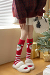 Women's Christmas Non-shedding thickened coral fleece stockings