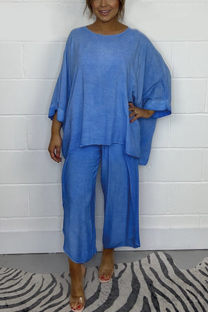 Casual loose tops and pants suit