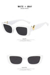 Women's Fashion Trend V Frame Square Sunglasses