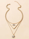 Lucky Eye Crystal Diamond Necklace