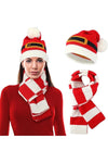 Merry Christmas Bell Hat Three-Piece Set