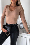 Women's Solid Color Textured Slim Stretch Blouse