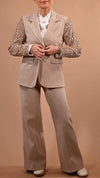 Women's Lapel Sequined Suit Casual Suit