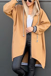 Women's Casual Hooded Zipper Jacket