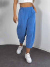 Women's Solid Color Cropped Trousers
