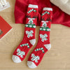 Women's Christmas Non-shedding thickened coral fleece stockings