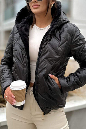 Women's Casual Hooded Thick Coat