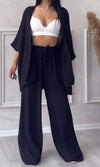 Women's Comfortable Two-Piece Top And Pants Set