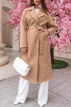 Women's Casual Lapel Long Trench Coat