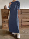 Women's Casual Long Sleeve Denim Dress