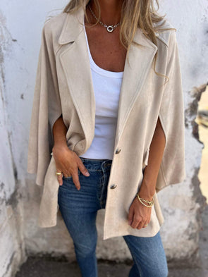 Lapel Cape Jacket