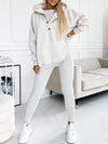 (S-5XL) Plus Size Hooded Casual and Comfortable Sweatshirt Three-piece Suit