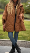 Women's Hooded Long-sleeved Casual Cotton Coat