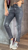 Women's Casual Tight Silver Jeans