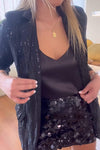 Women's Sequin Fashion Casual Loose Suit Top