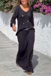 Women's casual comfortable knitted suit