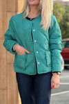 Solid Color Buttoned Casual Pocket Jacket