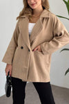 Women's Elegant Solid Color Pocket Coat