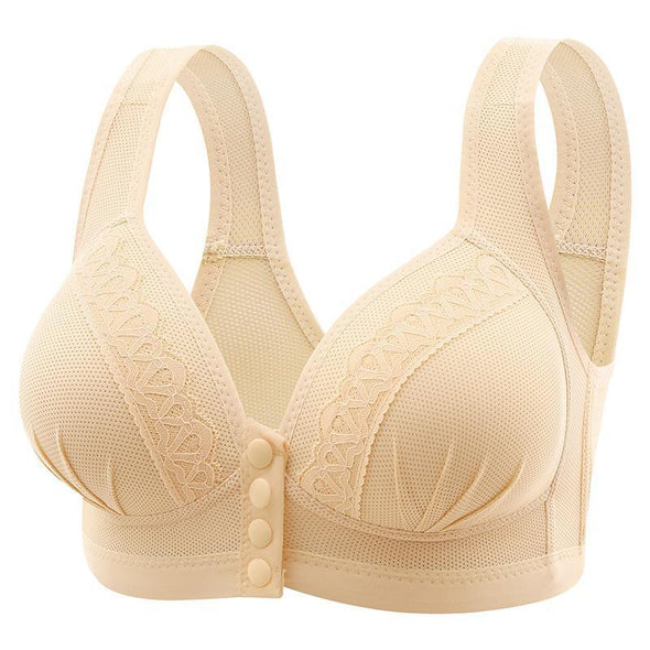 Women's Breathable Lace Buttoned Bra