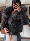 Women's Hooded Fur Casual Short Cotton Coat