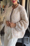 Women's Casual Loose Sequined Sweater Cardigan