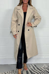 Women's Oversize Wool Look Belted Longline Coat