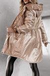 Women's Autumn and Winter Fashionable Long Sleeve Hooded Coat