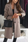 Women's Casual Solid Color Long Coat