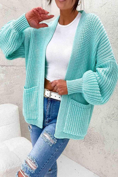 Women's Solid Color Casual Sweater Cardigan