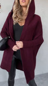 Women's Hooded Knitted Casual Coat