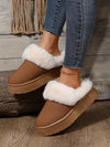 Women's Plush-lined Slip-on Low-cut Comfortable Snow Boots