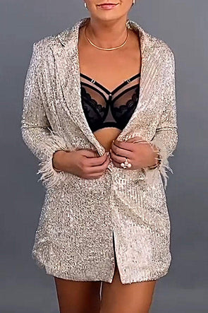 Women's Fashion Sequined Jacket