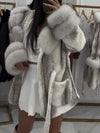 Women's Fur Lapel Fashion Coat