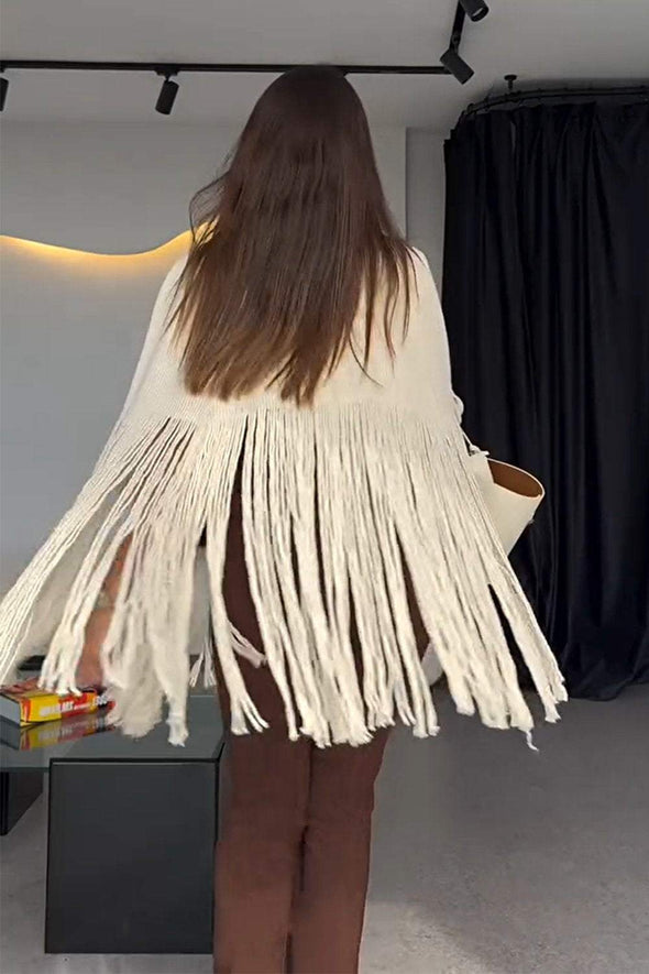 Women's Fringed Sweater Top